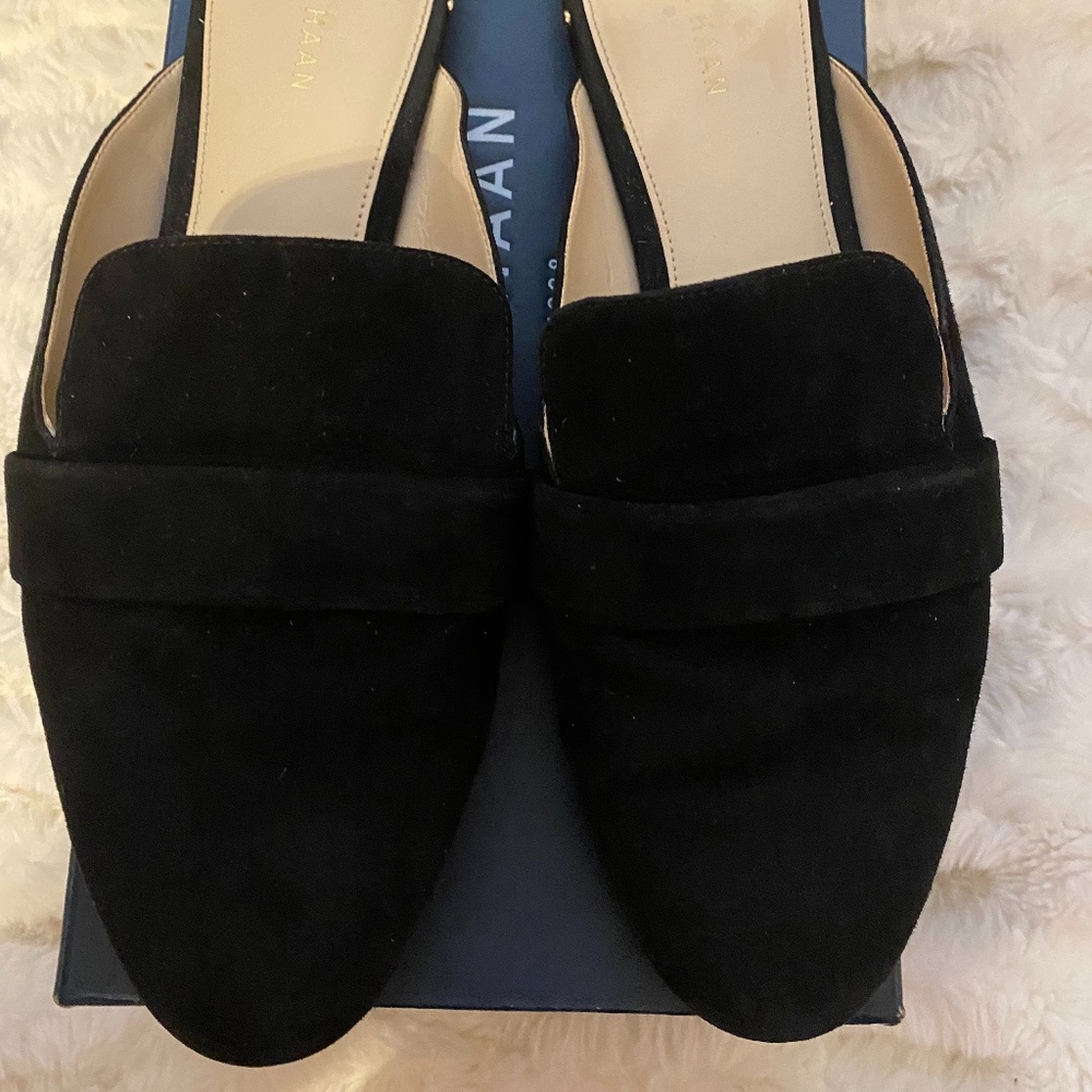 Cole Haan deacon loafer mule-black